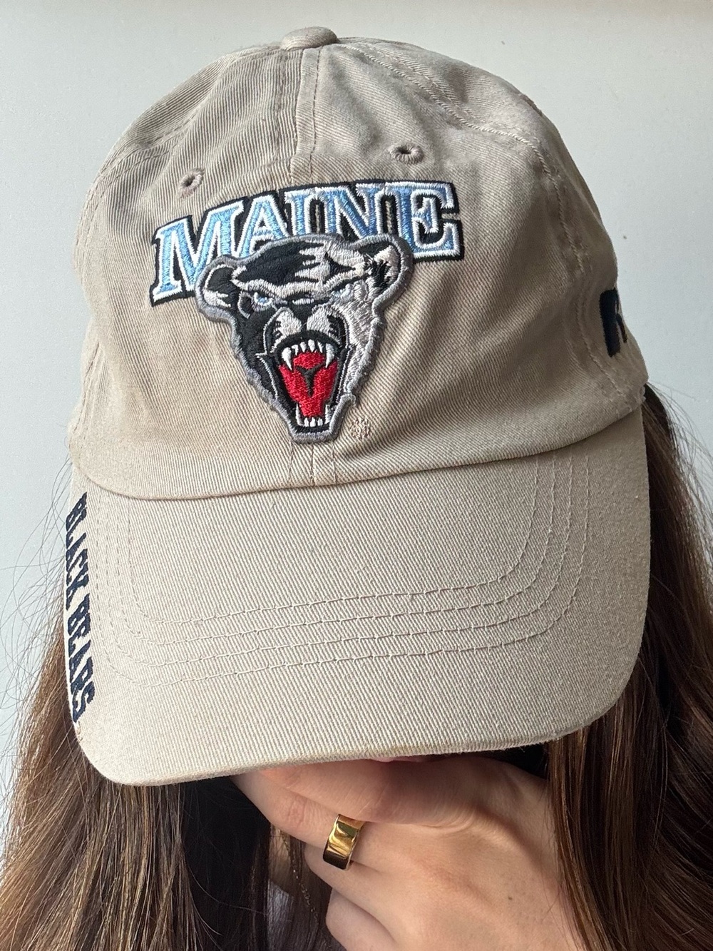 Maine Black Bears Basketball Vintage Embroidered Cap
